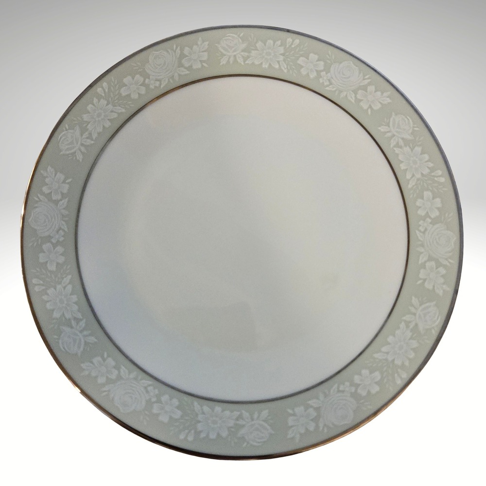 Noritake‎ Vienne 6885 Side Plate Platinum Trim 6.5" Dainty Mid Century  pastel